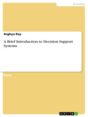 cover image of A Brief Introduction to Decision Support Systems